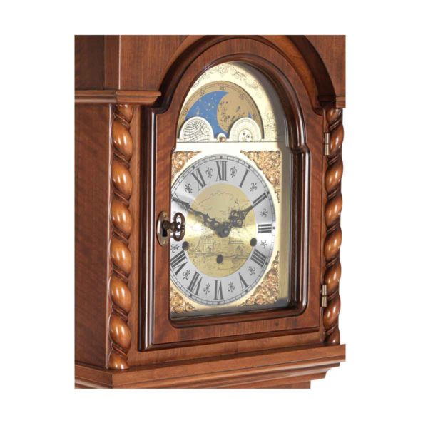 CORINTHIAN-Walnut Grandmother Floor Clock