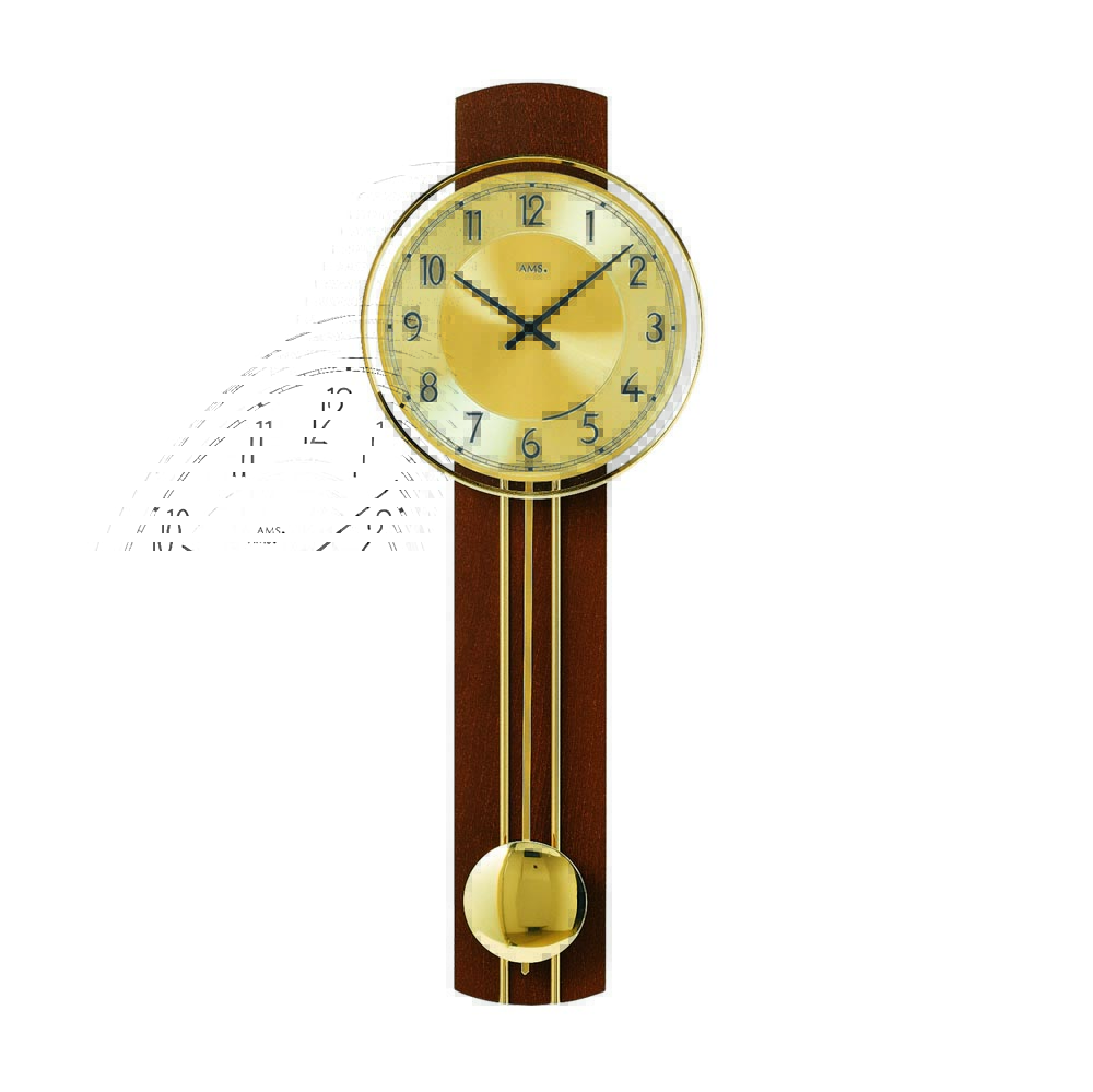 AMS 7115-1 Quartz Pendulum Wall Clock