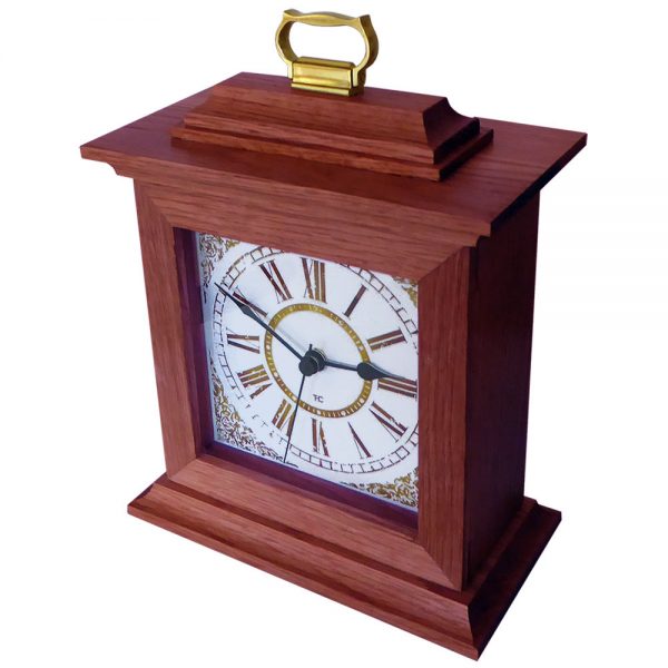 Airth Mantel Clock - Mahogany-Sapele
