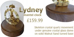 Lydney mantel clock ad